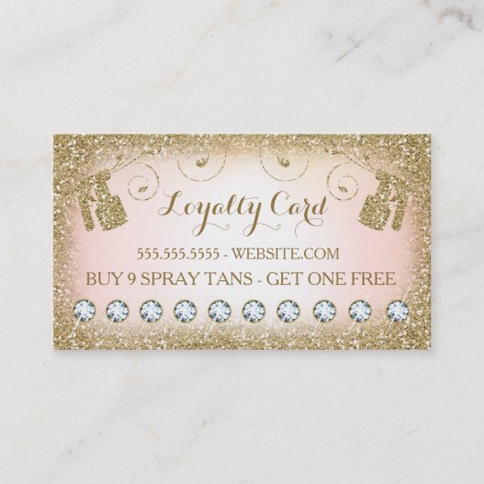 311 Spray Tan Loyalty Card 10 Diamanten (Voorkant)