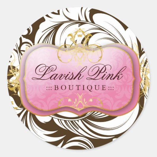 311 Stickers Brown Lavish Pink Plate (Devant)