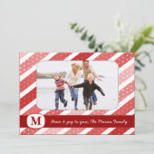 311 Stripes & Dots Carte photo de vacances (Debout devant)