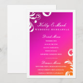 311-Swanky Swirl Dinner Drink Menu Wild Sunset (Voorkant / Achterkant)