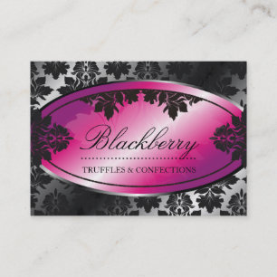 311-Sweet Blackberry Truffle Damask Visitekaartje
