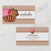 311 Sweet Cakes Cupcake Brown Visitekaartje (Voorkant / Achterkant)