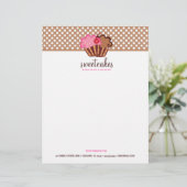 311-Sweet Cakes Cupcake Letterhead Briefhoofd Ontwerp (Staand voorkant)