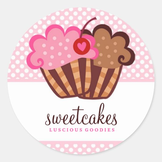 311 Sweet Cakes Cupcake Sticker (Voorkant)