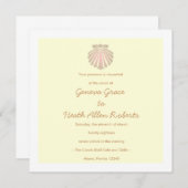 311-Sweet Shell Ecru Invitation (Devant / Derrière)