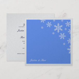 311-Sweet Snowflake Light Blue Metallic Kaart