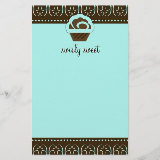 311-Swirly Sweet Turquoise Flyer (Voorkant)