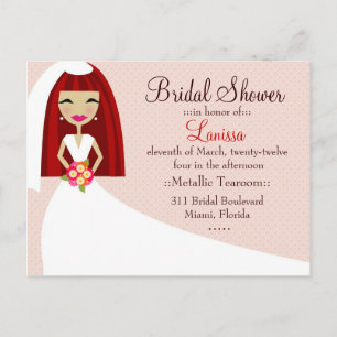 311 TE CUTIE LANISSA BRIDE REDHEAD UITNODIGING BRIEFKAART