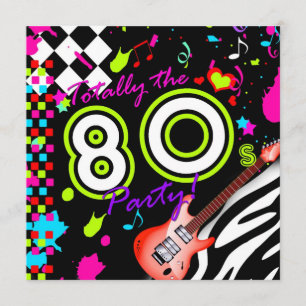 311-Totaal de 80s Partij - Rode Guitar Kaart