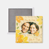 311-TROPICAL SAVE THE DATE SINAASAPPEL MAGNEET (Voorkant / Achterkant)