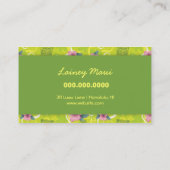 311-Tropical Tiki - carte de visite de vert de (Dos)