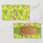 311-Tropical Tiki - Lime Green Name | Carte de pla (Devant / Derrière)