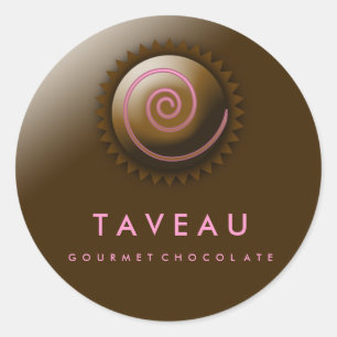 311-Upscale Gourmet Chocolate Ronde Sticker