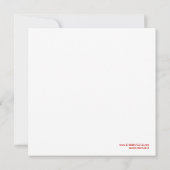 311 Valedictorian en Red Graduation Faire-part (Dos)