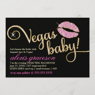 311 Vegas Baby Sparkle Kiss Metallic Kaart