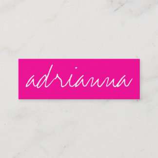 311 Visitekaartje Aangepaste naam Hot Pink