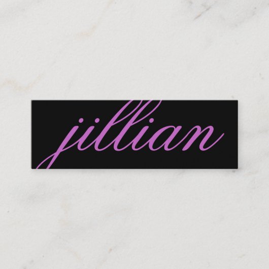 311 Visitekaartje voor aangepaste naam Paars (Voorkant)