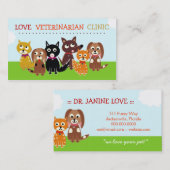 311 VISITEKAARTJE VOOR DIERENARTS (Voorkant / Achterkant)