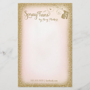 311 Vitage Glam Spray Tan Stationery Briefpapier