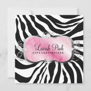 311 Weelderig Roze Bord Zebra Cadeaubon