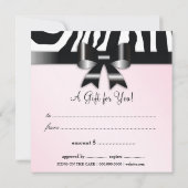 311 Weelderig Roze Schotel Zebra Cadeaubon (Achterkant)