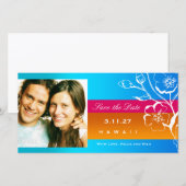 311-weelderige tropische zonsondergang Bewaar de d Save The Date (Voorkant / Achterkant)