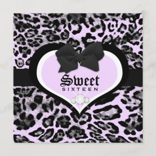 311 Wild op Heart Sweet Sixteen Quinceanera Kaart