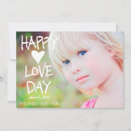 311 witte Gelukkige Liefde Dag Valentijn Feestdagenkaart