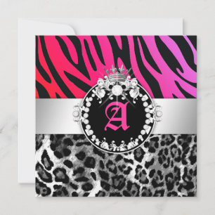 311-Zebra-LeoTique Diamonds n' Kisses Sweet 16 Kaart