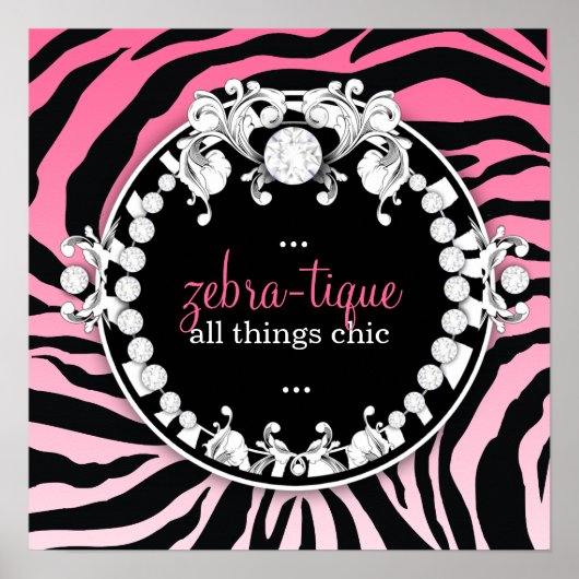 311 Zebra-Tique Melon Poster (Voorkant)