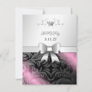 311-zoete melasse Bow Sweet 16 RSVP Kaartje