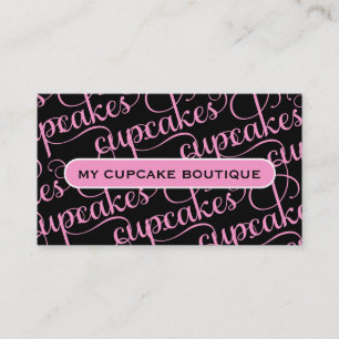 311 Zwarte Cupcakes Visitekaartje