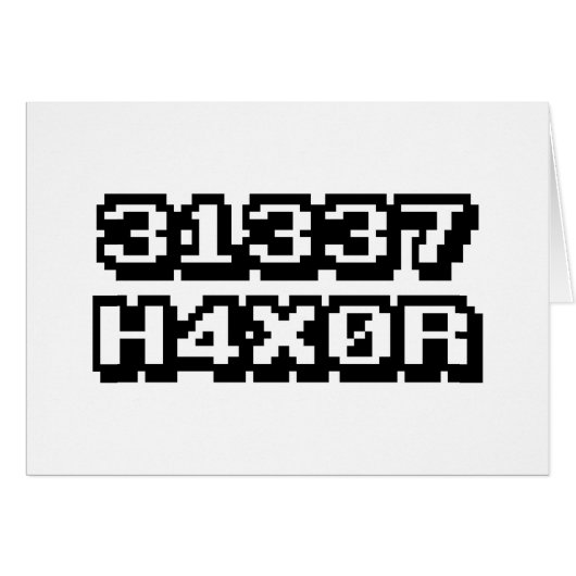 31337 H4X0R (Devant horizontal)