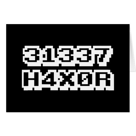 31337 H4X0R (Devant horizontal)