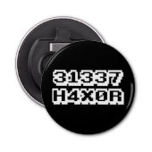 31337 H4X0R BUTTON FLESOPENER (Voorkant)