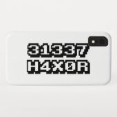 31337 H4X0R Case-Mate iPhone CASE (Achterkant (horizontaal))