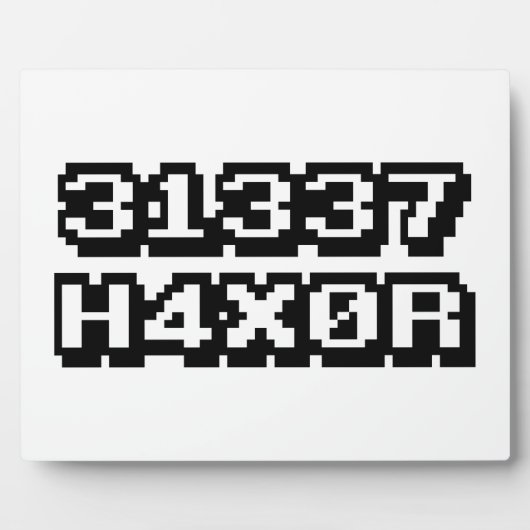 31337 H4X0R FOTOPLAAT (Voorkant)