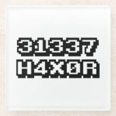31337 H4X0R GLAZEN ONDERZETTER (Voorkant)