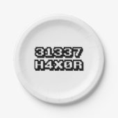 31337 H4X0R PAPIEREN BORDJE (Voorkant)