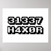 31337 H4X0R POSTER (Voorkant)