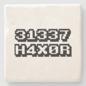 31337 H4X0R STENEN ONDERZETTER (Voorkant)
