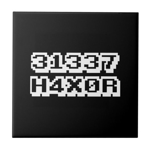 31337 H4X0R TEGELTJE (Voorkant)
