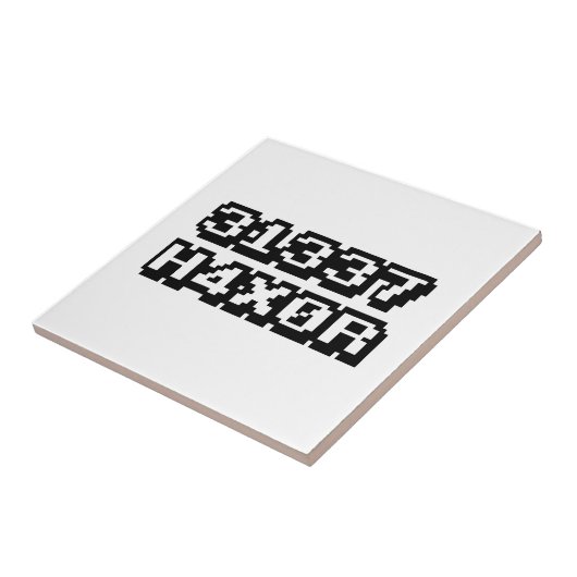 31337 H4X0R TEGELTJE (Zijkant)