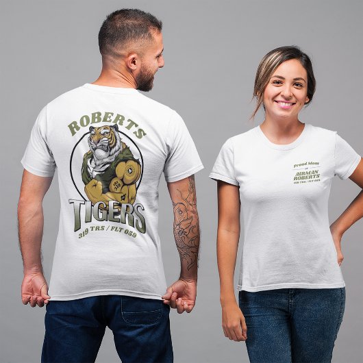 319 Tigers Luchtmacht BMT Afstuderen LICHTE Kleur T-shirt
