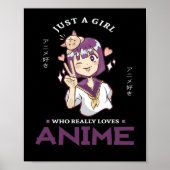 31.Alleen een meisje dat echt van Anime houdt Poster (Voorkant)