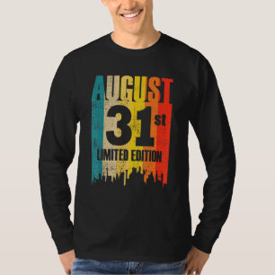 31 augustus Beperkte maand van de Uitgave 8 31st D T-shirt
