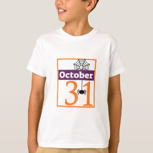 31 oktober gepersonaliseerd op Halloween T-shirt