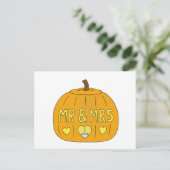 31 oktober Halloween bruiloft Jubileum Briefkaart (Staand voorkant)