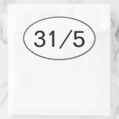 31 op 5 Stickers (Tas)