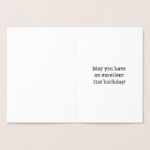 31e anniversaire : Audacieux "31 ANS !" Carte Gold (Intérieur)